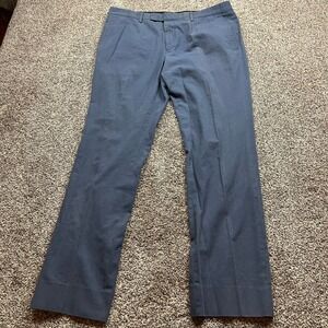 Billy Reid Pants Mens 36 Blue 100 Percent Cotton Classic Fit Workwear Office